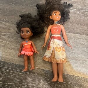 Disney Moana Doll Set - Coral and Brown